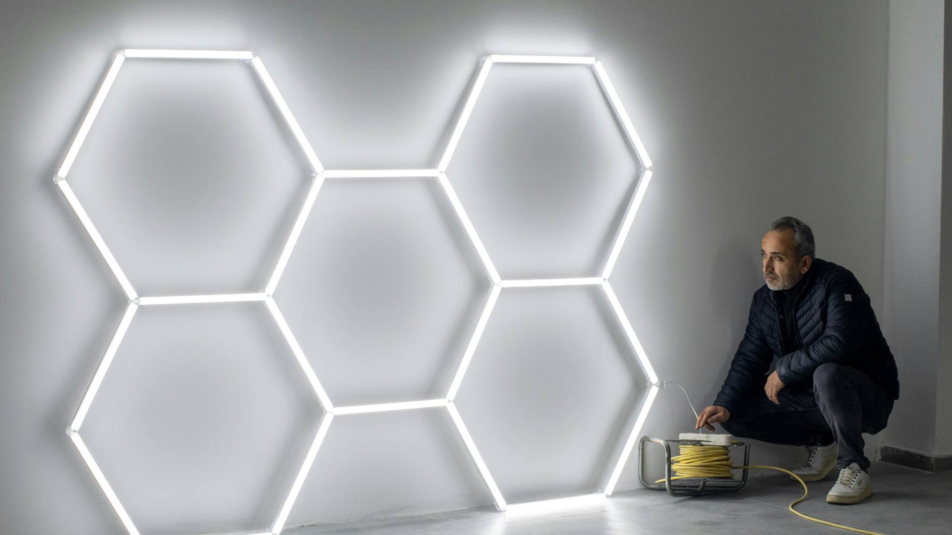 Modern LED smart lighting installation